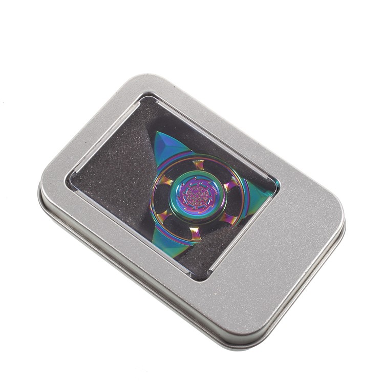 Colorized Triangle Fidget Spinner Finger Gyro Kirsite Hand Spinner for ADHD Anxiety and Boredom-10
