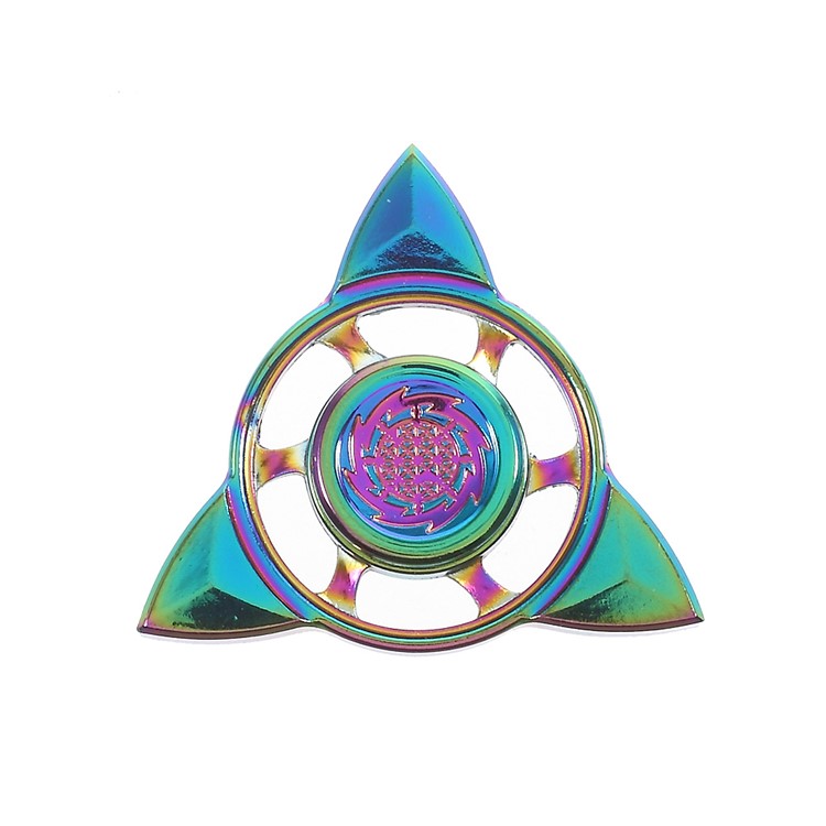 Colorized Triangle Fidget Spinner Finger Gyro Kirsite Hand Spinner for ADHD Anxiety and Boredom-2