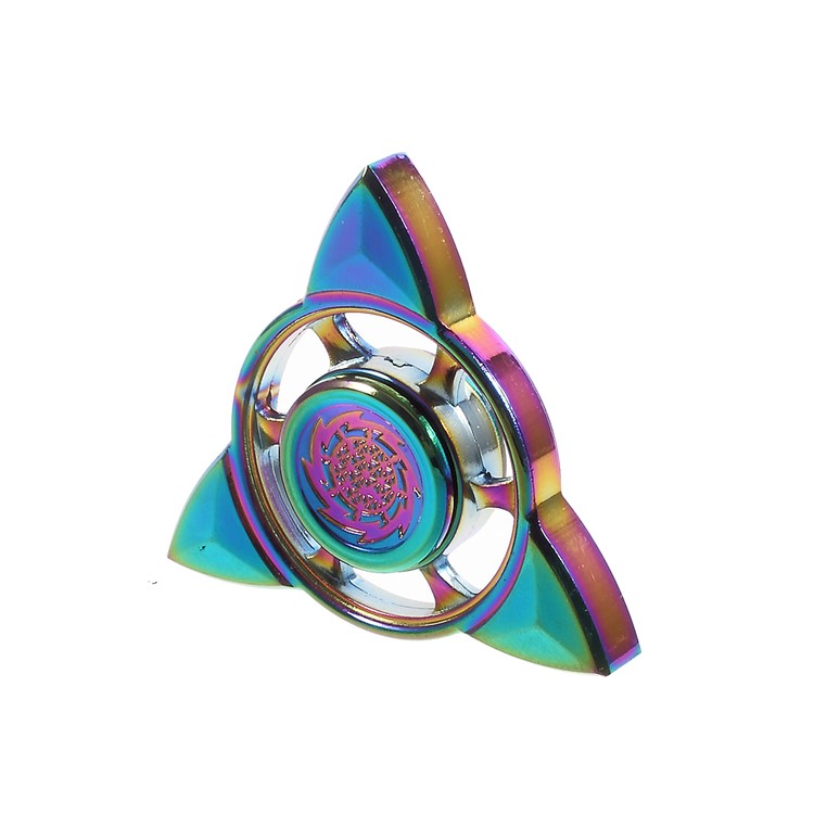 Colorized Triangle Fidget Spinner Finger Gyro Kirsite Hand Spinner for ADHD Anxiety and Boredom-3