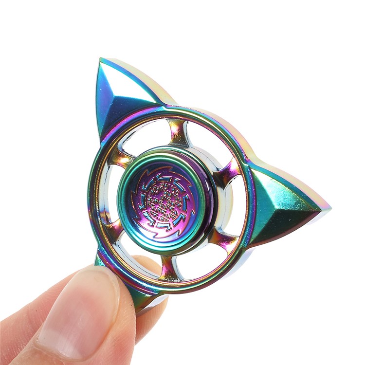 Colorized Triangle Fidget Spinner Finger Gyro Kirsite Hand Spinner for ADHD Anxiety and Boredom-5
