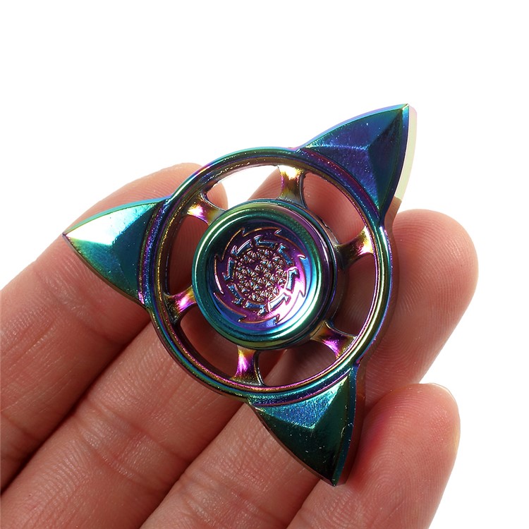 Colorized Triangle Fidget Spinner Finger Gyro Kirsite Hand Spinner for ADHD Anxiety and Boredom-6