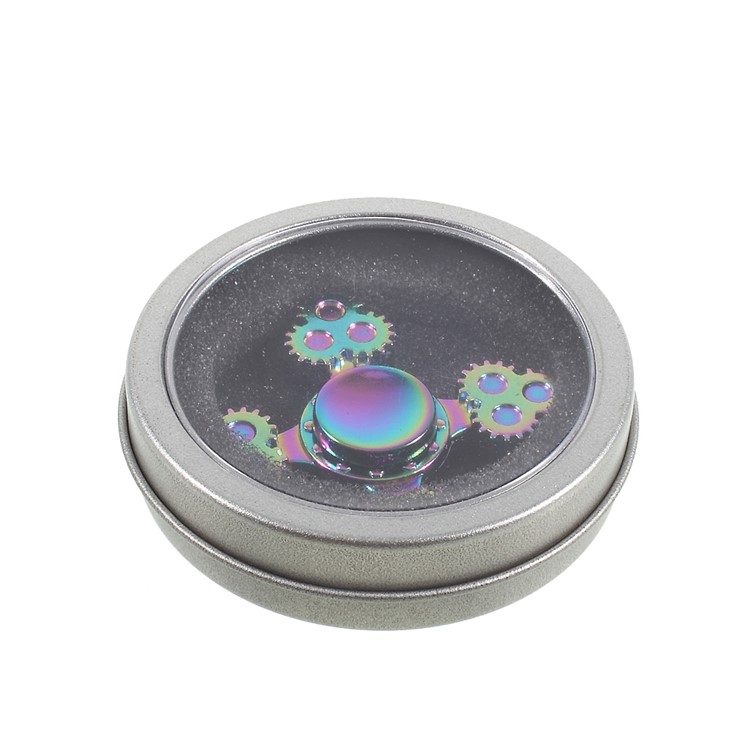Quadrangle Kirsite Spinner Fidget Hand Spinner High Speed EDC Focus Toy for Kids and Adults - Multi-color-11