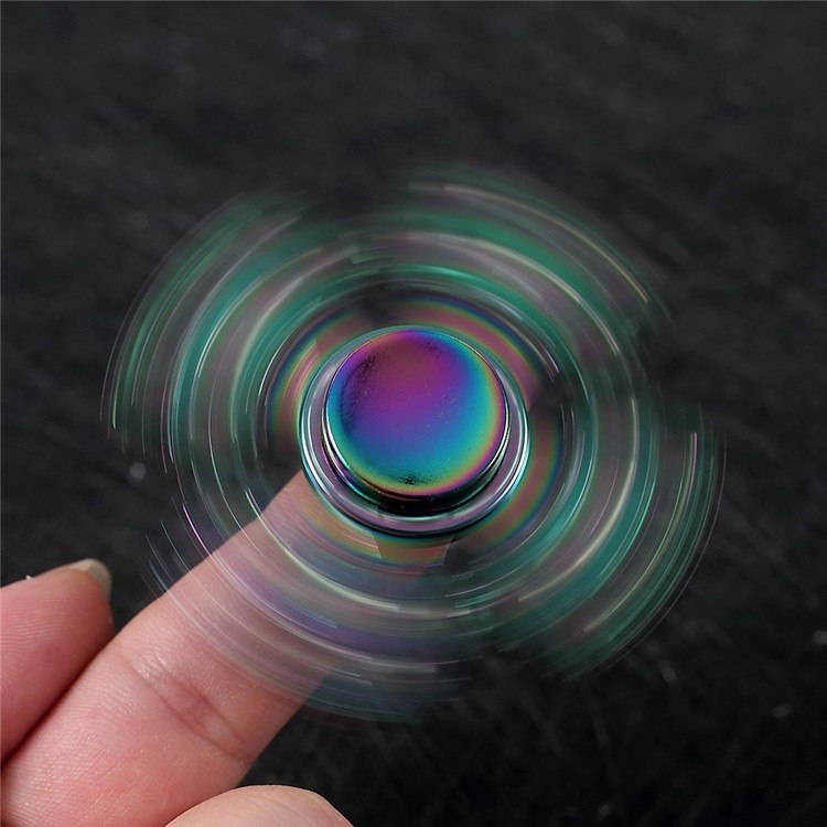 Quadrangle Kirsite Spinner Fidget Hand Spinner High Speed EDC Focus Toy for Kids and Adults - Multi-color-3