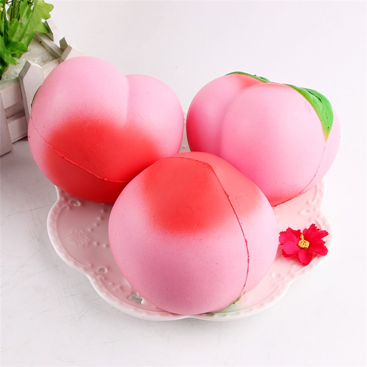 Stress Relief Fruit Soft Sweet Squishy Peach Pressure Reduced Toy Finger Pinch-2