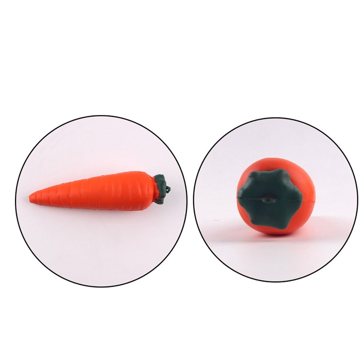 PU Stress Relief Vegetable Carrot Reduced Pressure Toy - Orange-5