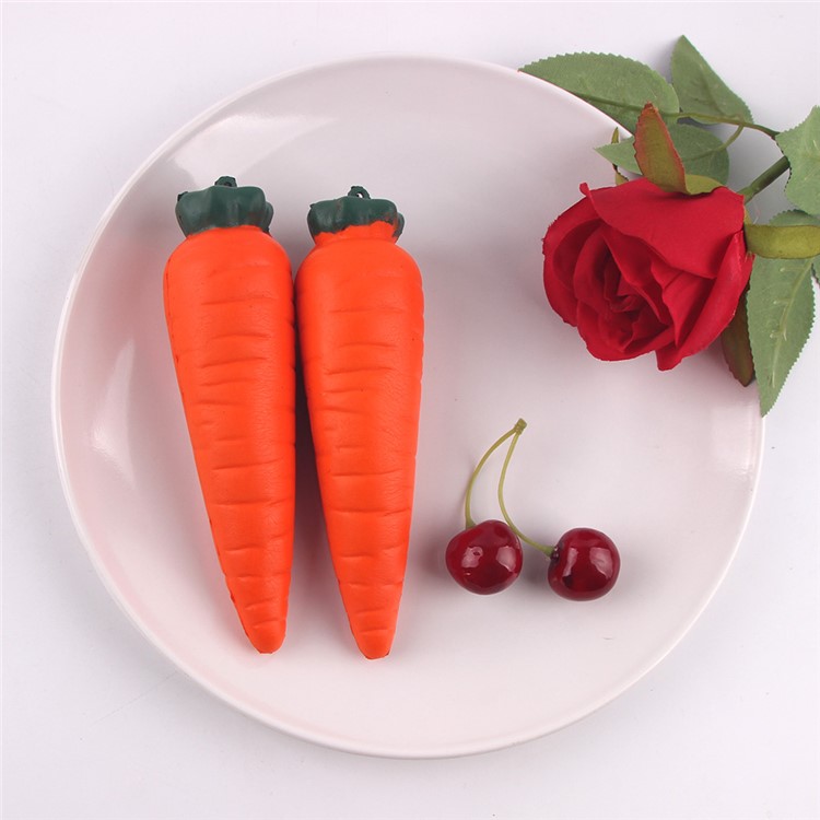 PU Stress Relief Vegetable Carrot Reduced Pressure Toy - Orange-6
