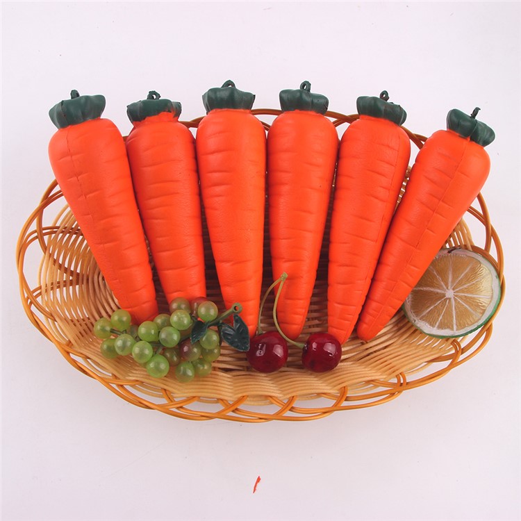 PU Stress Relief Vegetable Carrot Reduced Pressure Toy - Orange-7