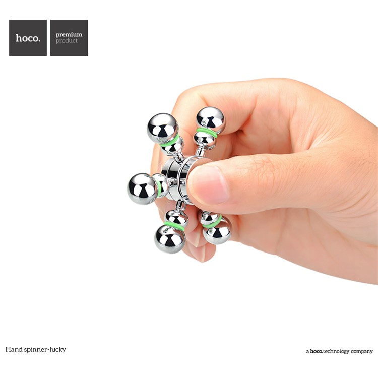 HOCO Brass Hexagon EDC Toy Hand Spinner Fidget Stainless Steel Bearing for ADHD Anxiety and Boredom-6