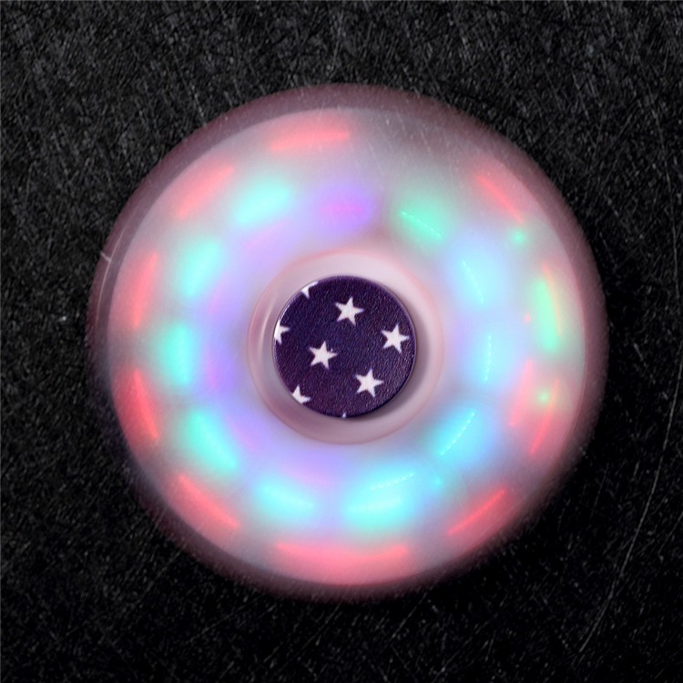 American Flag LED Light Triangle EDC Spinner Fidget EDC ADHD Focus Toy Relieve Anxiety-2