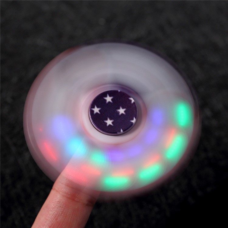 American Flag LED Light Triangle EDC Spinner Fidget EDC ADHD Focus Toy Relieve Anxiety-3
