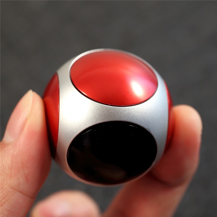 6 Direction Spinning Metal Round Ball Fidget Spinner Football Shape Finger Spinner EDC Toy-2