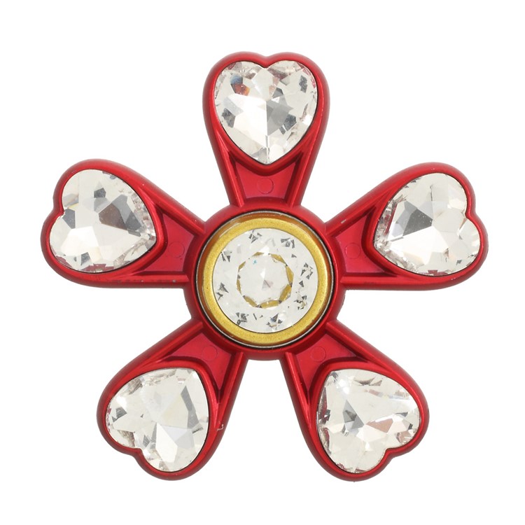 Heart Crystal Pentagon Kirsite Hand Finger Spinner Fidget Spinner EDC Focus Toy-1