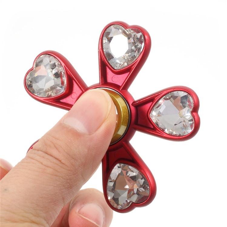 Heart Crystal Pentagon Kirsite Hand Finger Spinner Fidget Spinner EDC Focus Toy-11