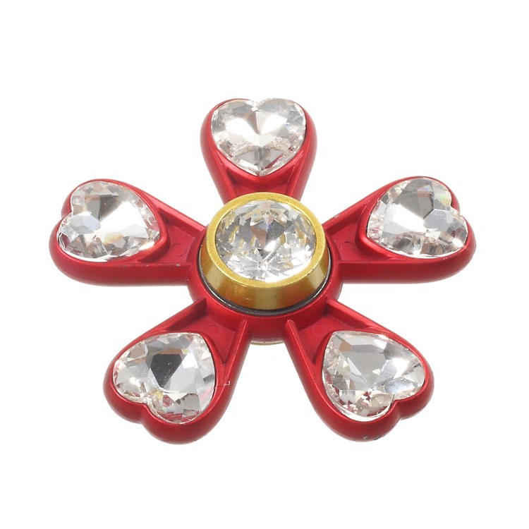 Heart Crystal Pentagon Kirsite Hand Finger Spinner Fidget Spinner EDC Focus Toy-5