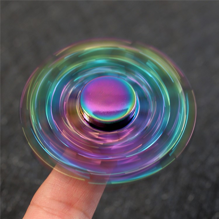 Colorful Gear Pattern EDC Kirsite High Speed Hexagon Hand Spinner Fidget Finger Toy-3