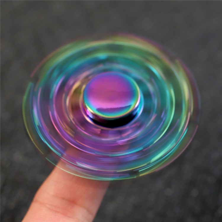 Colorful Gear Pattern EDC Kirsite High Speed Hexagon Hand Spinner Fidget Finger Toy-4