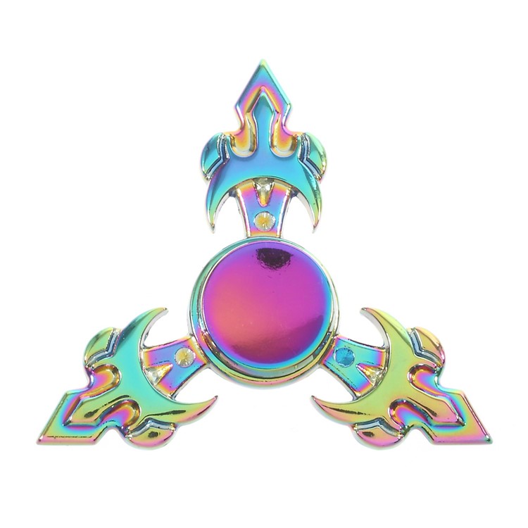 Colorful Triangle Kirsite Hand Finger Spinner Fidget Spinner EDC Focus Toy-1