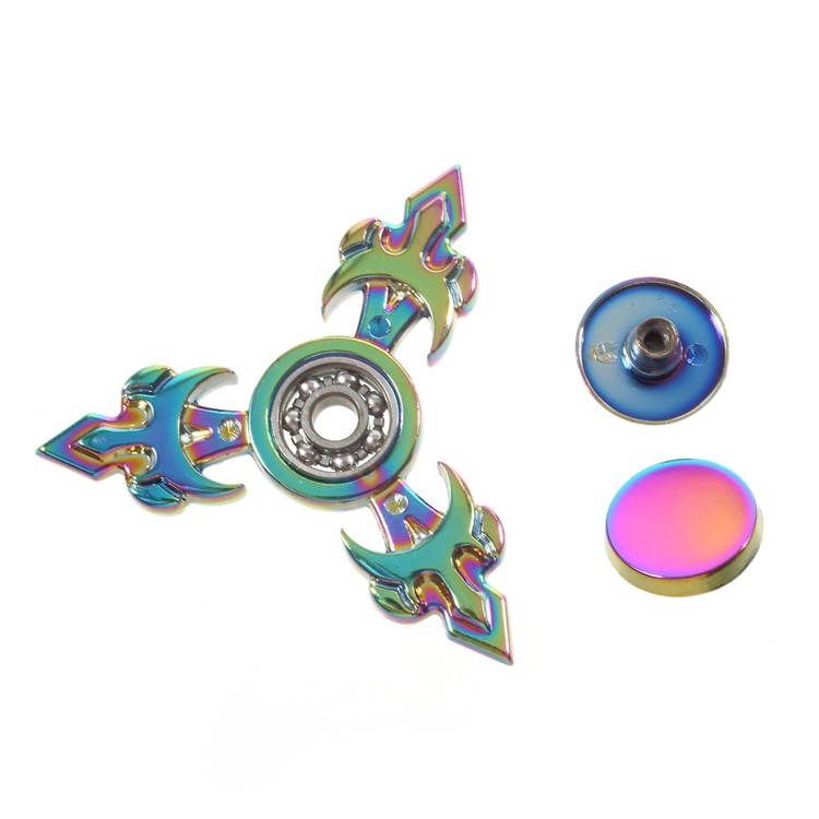 Colorful Triangle Kirsite Hand Finger Spinner Fidget Spinner EDC Focus Toy-11