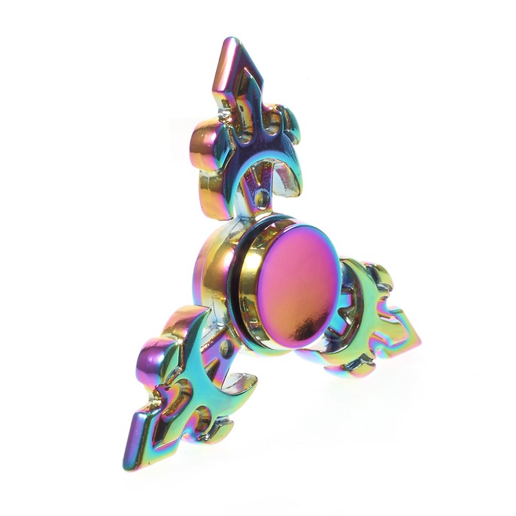Colorful Triangle Kirsite Hand Finger Spinner Fidget Spinner EDC Focus Toy-7