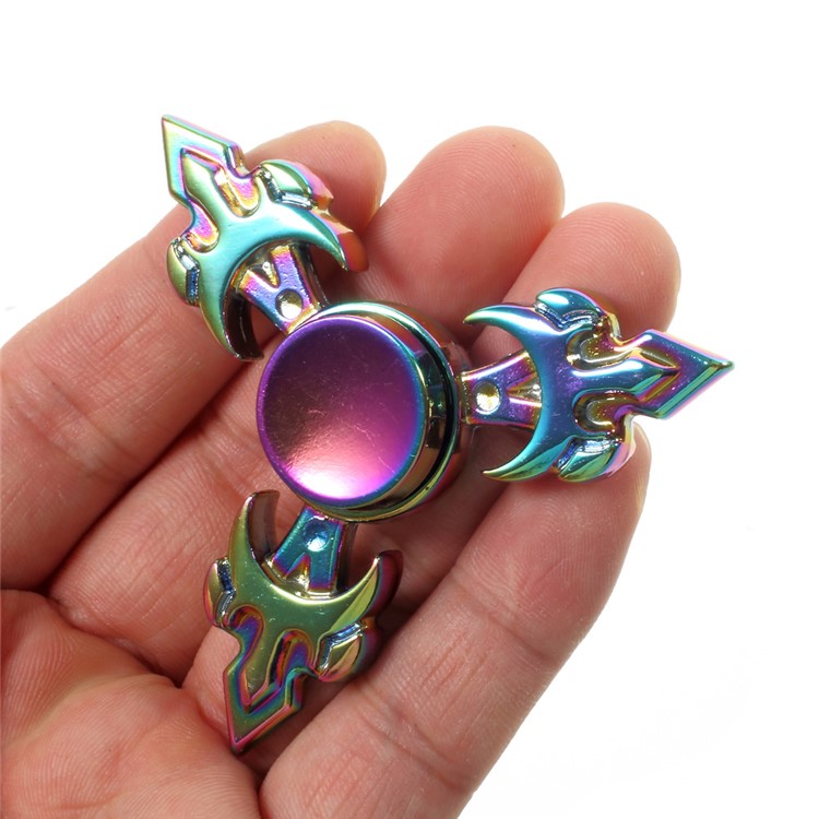 Colorful Triangle Kirsite Hand Finger Spinner Fidget Spinner EDC Focus Toy-9