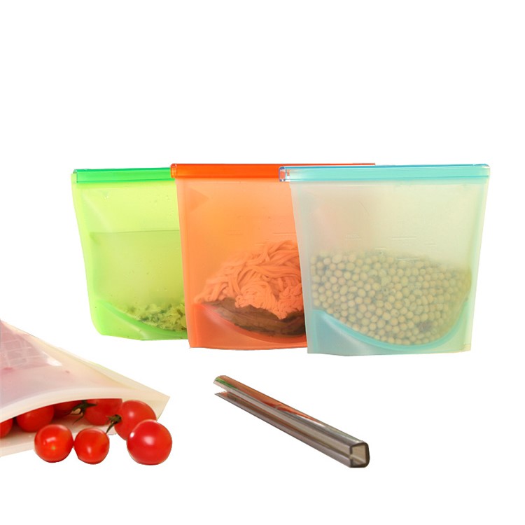 Reusable Silicone Food Storage Bag Airtight Container - White-8