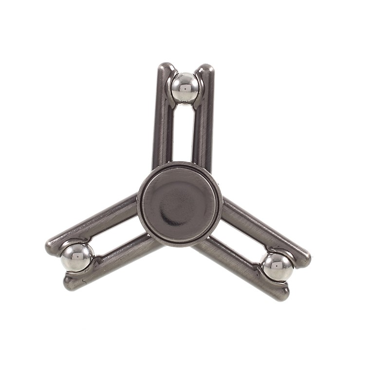 3 Balls Tri-spinner Electroplated Fidget Spinner Plastic Hand Toy for Kids and Adults (CE) - Tarnish-4