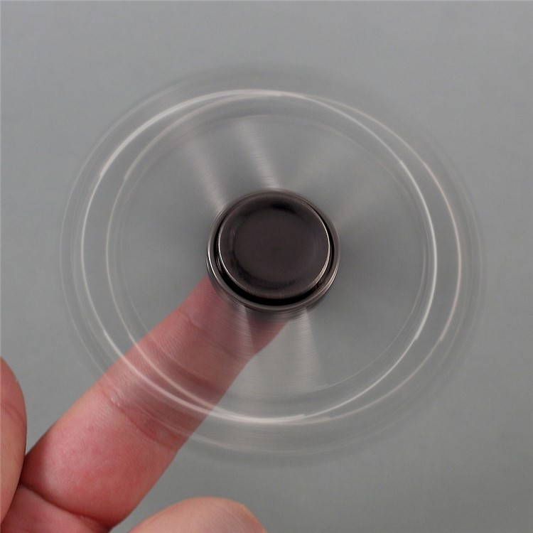 3 Balls Tri-spinner Electroplated Fidget Spinner Plastic Hand Toy for Kids and Adults (CE) - Tarnish-6