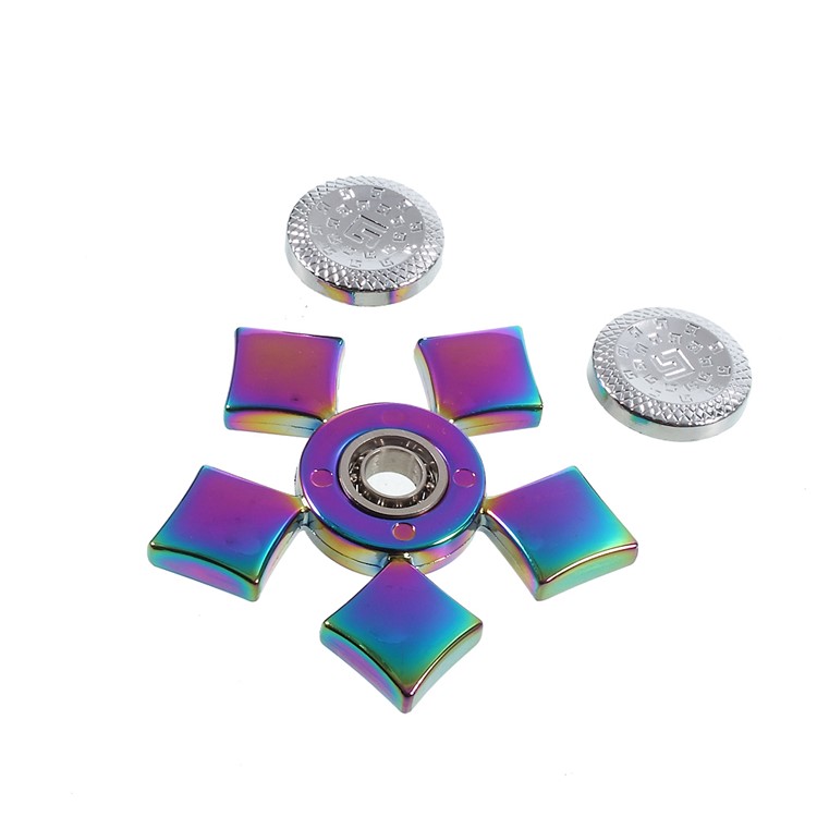 Dazzling Pentagon Poker Fidget Spinner EDC Toy Hand Spinner Toy for Kids and Adults - Diamonds-4