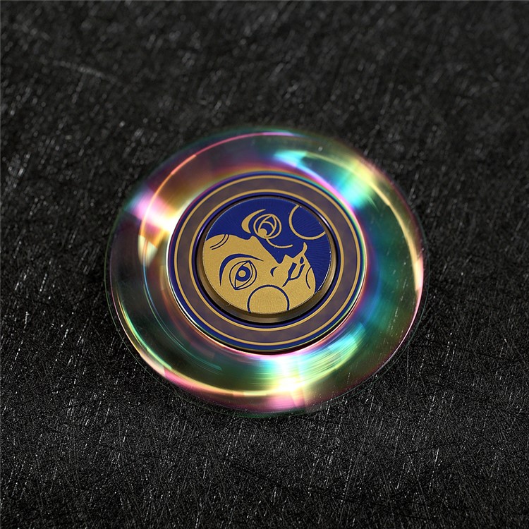 Sun God Design Round Fidget Spinner Fingertip Focus Gyro for Kids and Adults - Multi-color-2