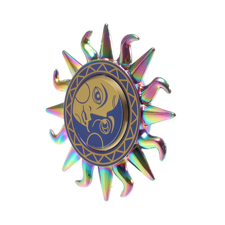Sun God Design Round Fidget Spinner Fingertip Focus Gyro for Kids and Adults - Multi-color-4