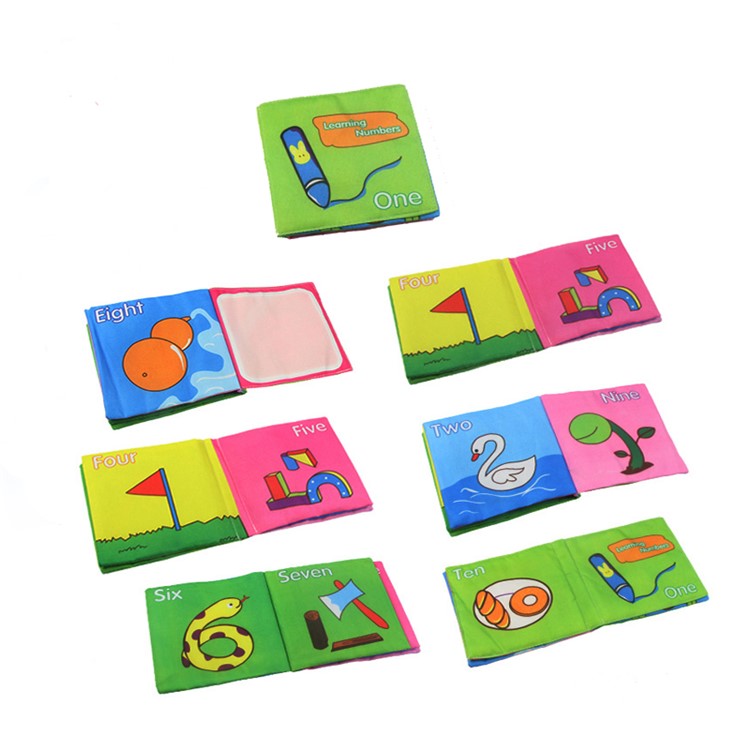 COOLPLAY Toddler Educational Fabric Book Baby Soft Cloth Book for Learning Numbers-1