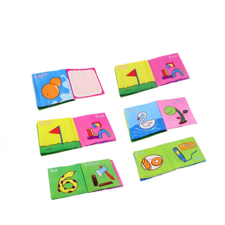 COOLPLAY Toddler Educational Fabric Book Baby Soft Cloth Book for Learning Numbers-2