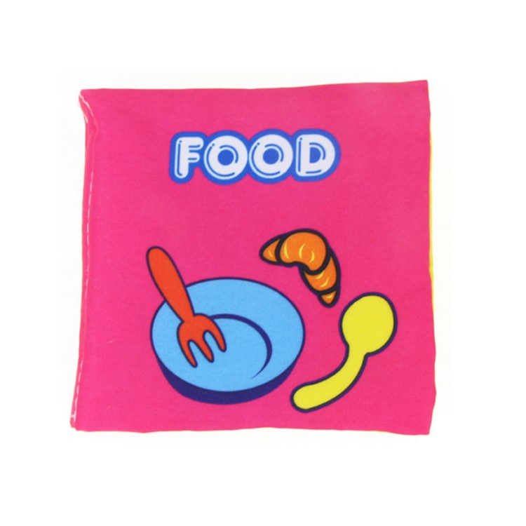 COOLPLAY 6 Pieces Baby's First Tear-resistant Fabric Book Soft Cloth Book Set Educational Toy-4