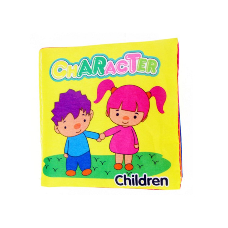 COOLPLAY 6 Pieces Baby's First Tear-resistant Fabric Book Soft Cloth Book Set Educational Toy-6
