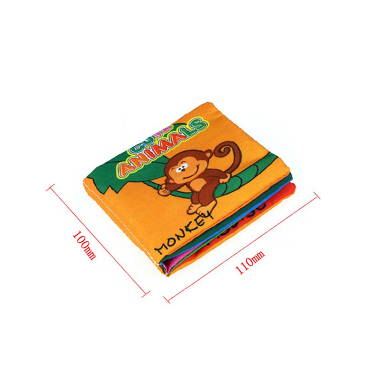 COOLPLAY 6 Pieces Baby's First Tear-resistant Fabric Book Soft Cloth Book Set Educational Toy-8