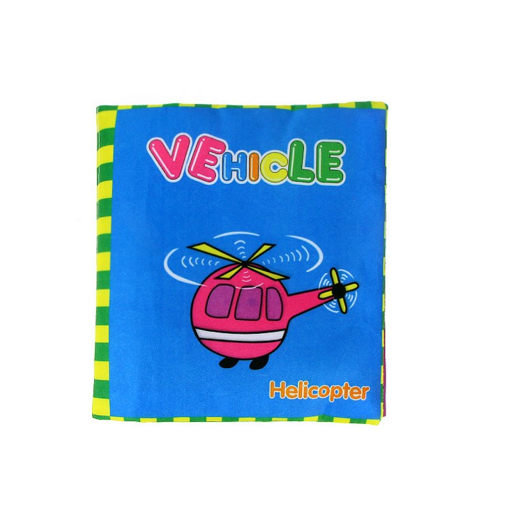 COOLPLAY 4 Pieces Baby's First Fabric Book Soft Cloth Book Tear-resistant Educational Toy-6