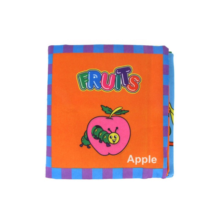 COOLPLAY 4 Pieces Baby's First Fabric Book Soft Cloth Book Tear-resistant Educational Toy-8