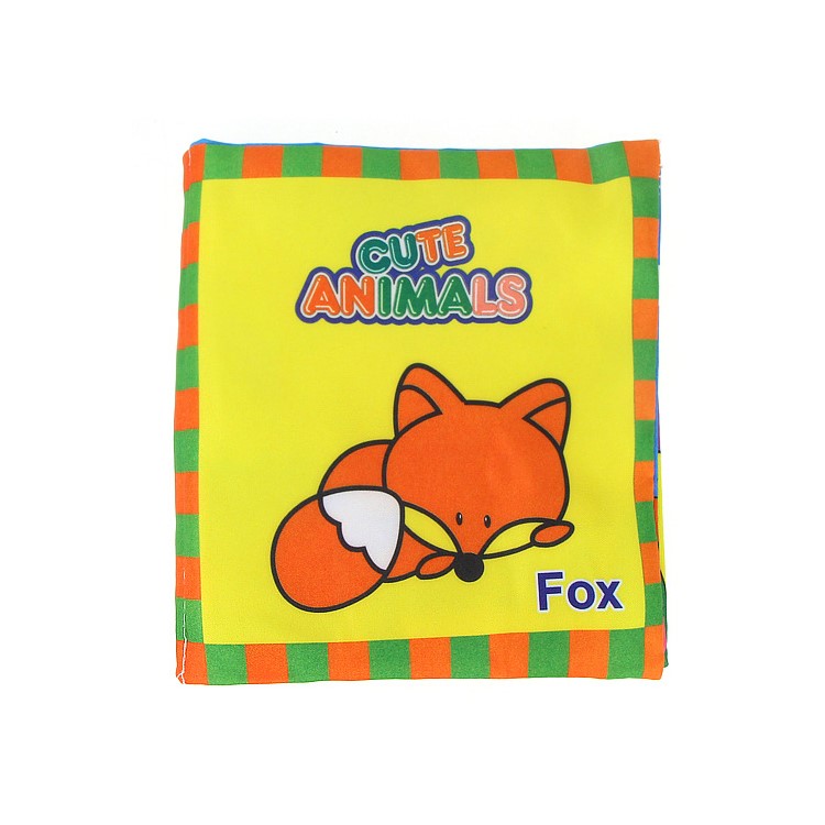 COOLPLAY 4 Pieces Baby's First Fabric Book Soft Cloth Book Tear-resistant Educational Toy-9