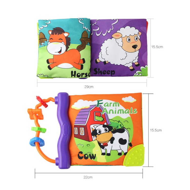 COOLPLAY Baby Intelligence Development English Letters Animals Learn Picture Cognize Book-10