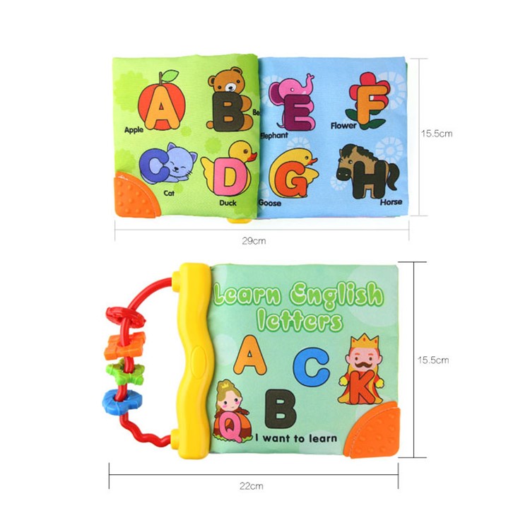 COOLPLAY Baby Intelligence Development English Letters Animals Learn Picture Cognize Book-9
