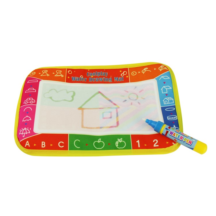 COOLPLAY Cartoon Pattern 25 x 16.5cm 4 Colors Doodle Mat Water Drawing Mat Board & Magic Pen for Children-1