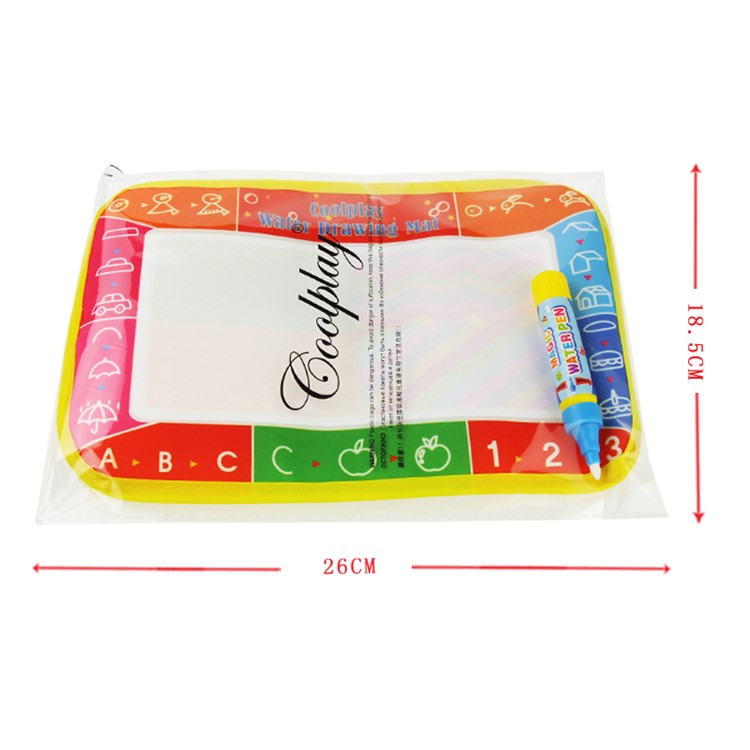 COOLPLAY Cartoon Pattern 25 x 16.5cm 4 Colors Doodle Mat Water Drawing Mat Board & Magic Pen for Children-5