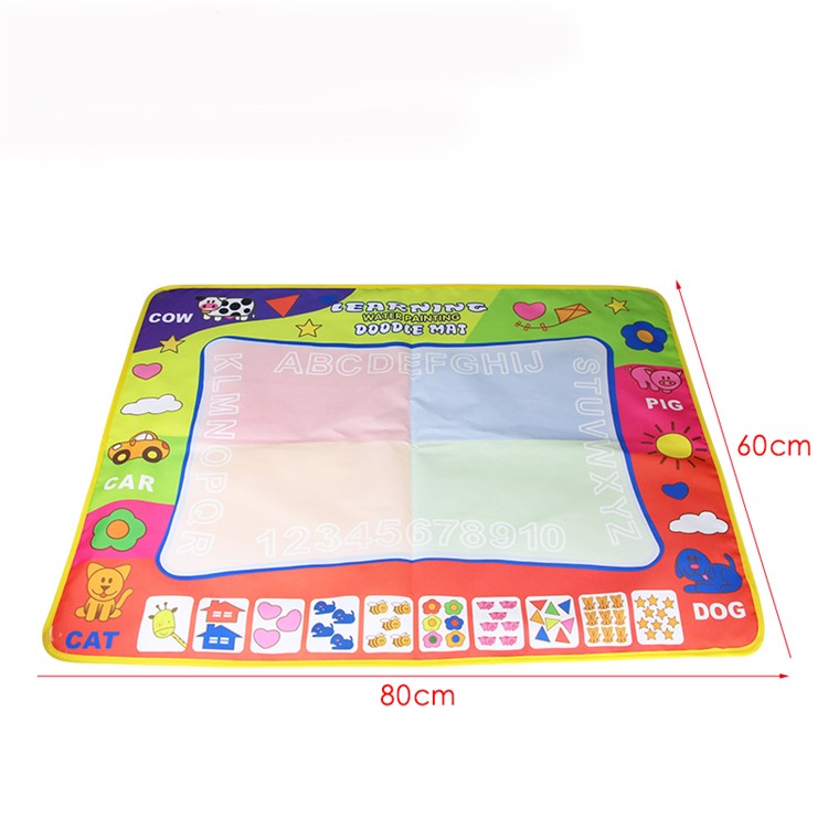 COOLPLAY Cartoon Pattern 80 x 60cm 4 Color Children Water Drawing Mat Board & Magic Pen-2