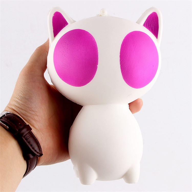 Big Eye Cat Shaped PU Stress Relief Squishy Toy Hand Fidget Squeeze Pinch Toy-2
