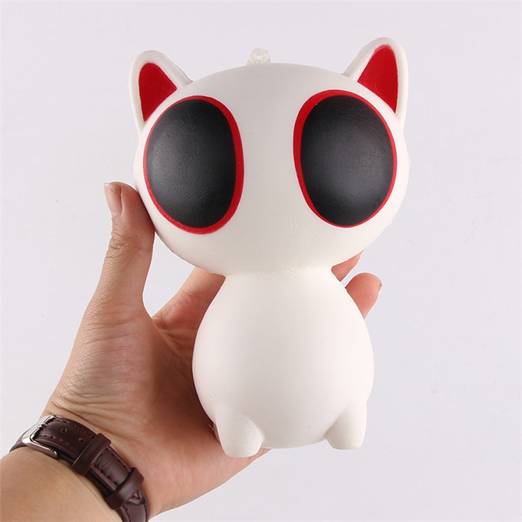 Big Eye Cat Shaped PU Stress Relief Squishy Toy Hand Fidget Squeeze Pinch Toy-5