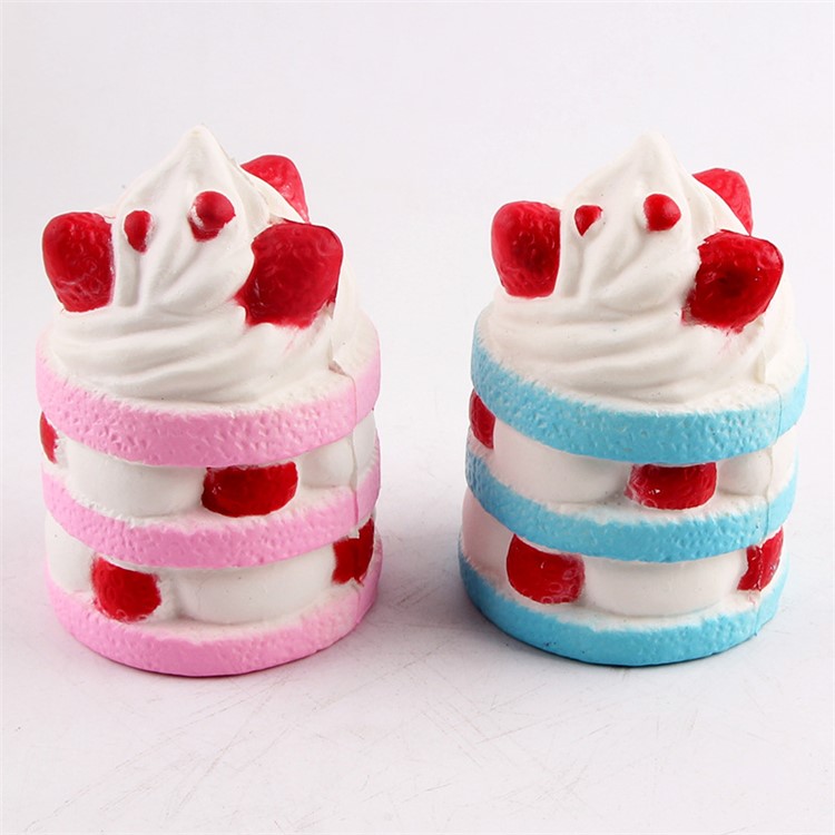 PU Stress Relief Strawberry Ice Cream Reduced Pressure Squishy Toy-3