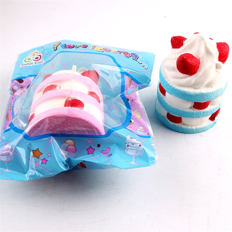 PU Stress Relief Strawberry Ice Cream Reduced Pressure Squishy Toy-4