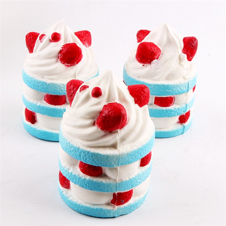 PU Stress Relief Strawberry Ice Cream Reduced Pressure Squishy Toy-5
