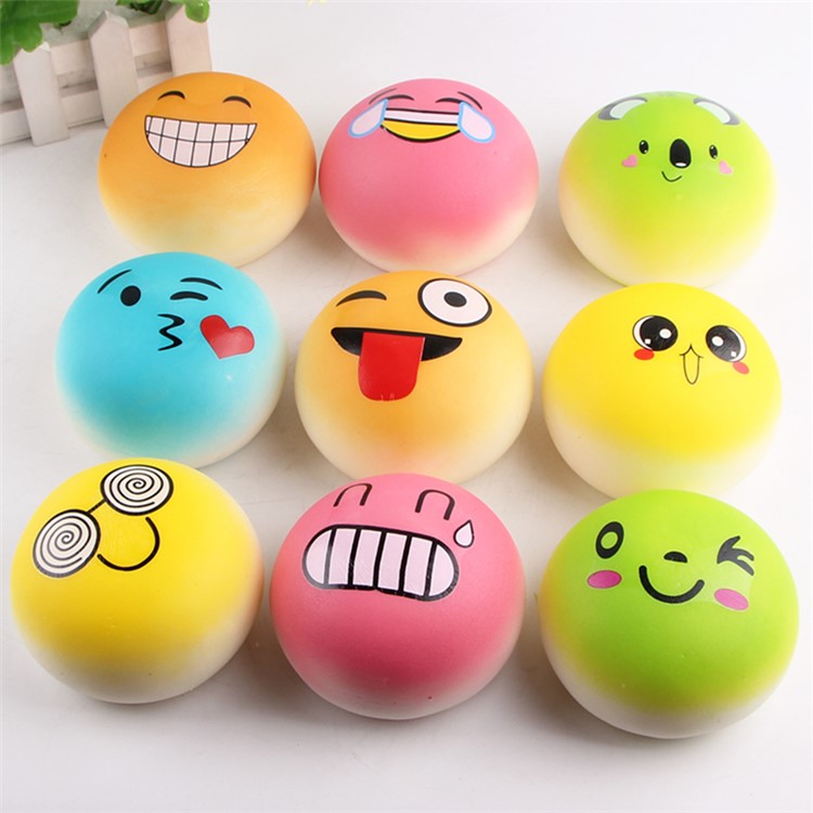 Squishy Stress Relief Squeezing Simulative Emoji Bread Pressure Reduced Toy-1
