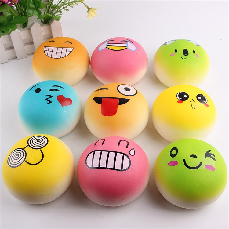 Squishy Stress Relief Squeezing Simulative Emoji Bread Pressure Reduced Toy-2